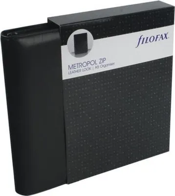 Image de Filofax Metropol zipper hole punch A5 - noir