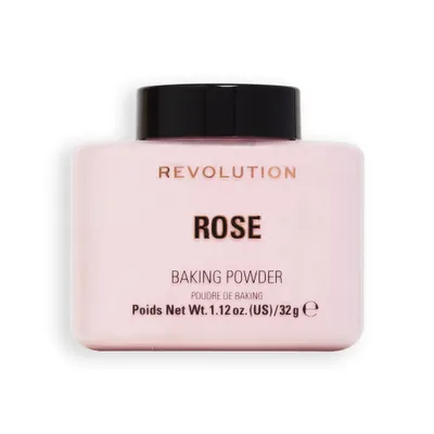 Immagine prodotto di Revolution Beauty London, Cipria in polvere libera, Prolunga la tenuta del trucco, Cipria fissante illuminante, Per tutti i tipi di carnagione, Rosa, 32 g