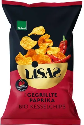 Produktbild von Lisas  Kesselchips Typ Gegrillte Paprika 50g