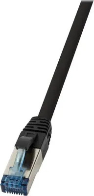Produktbild von LogiLink CQ6095S, 10 m, Cat6a, S/FTP (S-STP), RJ-45, RJ-45, Schwarz