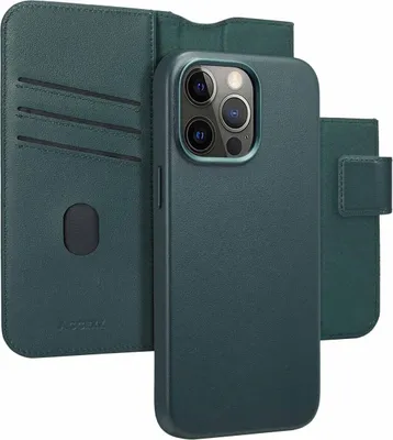 Obrázek produktu pro Accezz 2-v-1 kožené pouzdro s klopou a MagSafe pro iPhone 15 Pro Max – cedrově zelené
