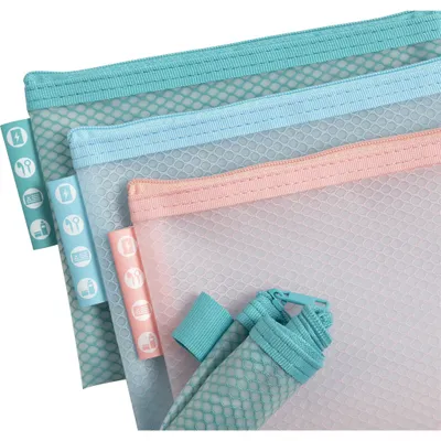 Produktbild von Exacompta 12x Hüllen/Etui A6 weichem Kunststoff, sortiert, 37120E