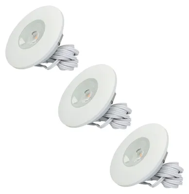 Produktbild von hoftronic LED Einbaustrahler 3x3W 300 Lumen 2700K Weiß IP44 flach