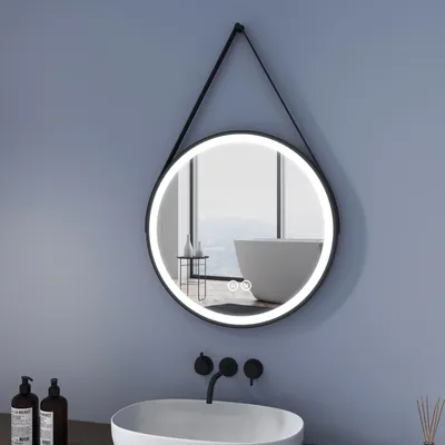 Produktbild von Heilmetz Badezimmerspiegel Rund ∅ 60cm LED Badspiegel mit Touch Schalter und 3 Lichtfarbe 3000-6500K Lichtspiegel Wandspiegel IP44