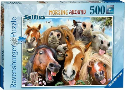 Produktbild von Ravensburger - Puzzle 500 Selfie In Farm