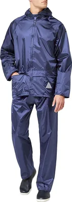 Produktbild von Result Herren Regenanzug bestehend aus Regenjacke und Regenhose, wasserdicht RW3238 (XL) (Königsblau)