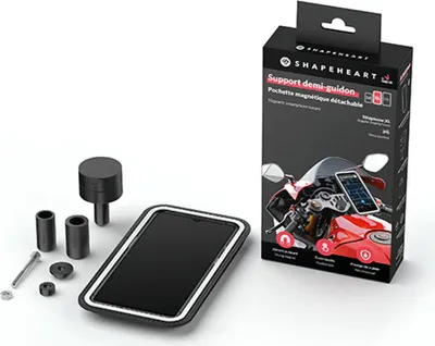 Immagine prodotto di Moto stem shapeheart mount m supporto cellulare per semimanubrio taglia m