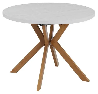 Produktbild von Kondela Ausziehbarer Esstisch Lukos 100-250/75,5 cm - weiß / Eiche