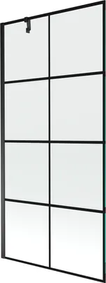 Obrázek produktu pro Mexen Next vanová zástěna 1 křídlo 90 x 150 cm, Černý vzor, Černá - 895-090-000-00-77-70