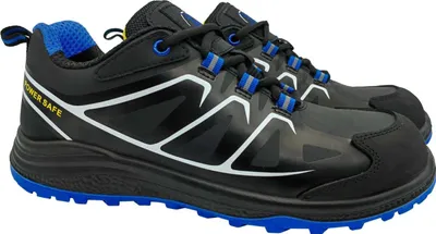 Produktbild von Sicherheitshalbschuh TOBI S1P schwarz-blau-gelb