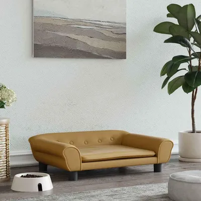 Immagine prodotto di vidaXL Letto per cani Marrone 70x48x22 cm Velluto