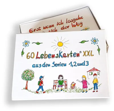 Image de Ensemble de cartes postales XXL "Lebenskarten"