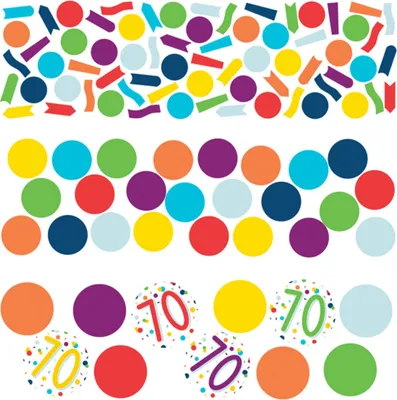 Zdjęcie produktu dla „Confetti Birthday” – cyfry z konfetti | 34 g Wariant: #70