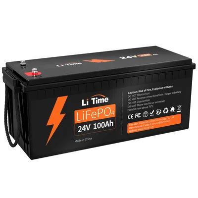 Produktbild von 24V 100Ah LiFePO4 Batterie mit BMS 2560Wh Stromspeicher für Solaranlage, Bootsmotor, Wohnmobile