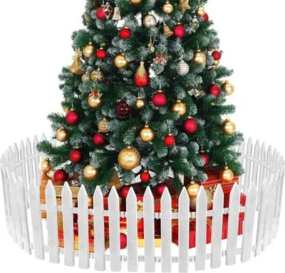Produktbild von Miniatur Picket Hek - 10 x 30 cm - Weiß - Garten Dekoration - Miniatur Holz