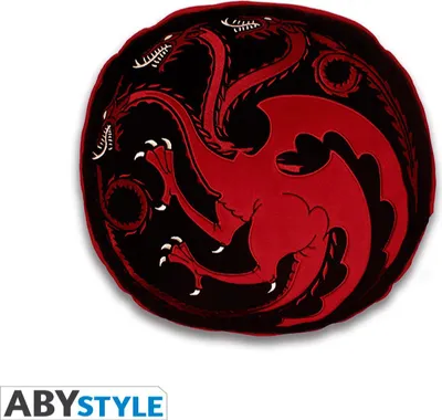 Produktbild von Game Of Thrones - House Targaryen Deko Kissen rund