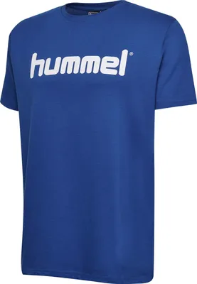 Produktbild von Hummel Baumwolle Logo T-Shirt Herren blau Gr S