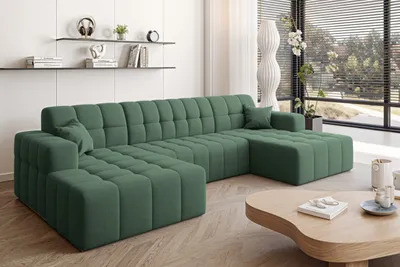 Produktbild von Kaiser Möbel Ecksofa Nimes in U-Form, stoff Portland Grün