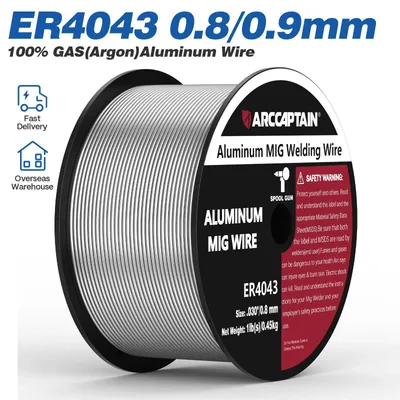 Zdjęcie produktu dla Drut spawalniczy MIG do aluminium – ER4043 – średnica 0,8 mm – szpula 0,5 kg – stop aluminium