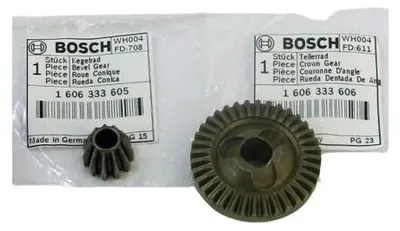Produktbild von Bosch Original Ersatzteil Tellerrad+Kegelrad 160 für PWS 500/550/600/700,PWS Edition - 1606333606+1606333605