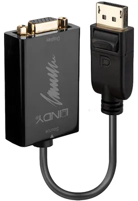 Produktbild von Lindy 41006, 0,15 m, VGA (D-Sub), DisplayPort, Stecker, Buchse, Gerade