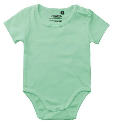 Productafbeelding van trale body voor baby, korte mouwen, model LT5899 (62), kleur: poederige muntgroen