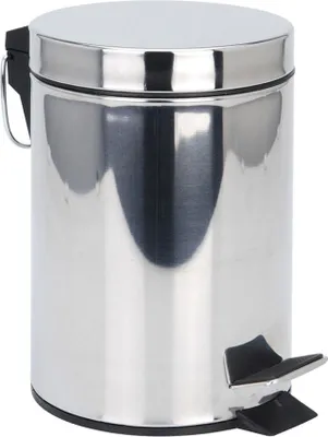 Image de Poubelle Inox 3l Basics Compacte, Hygiénique, Design Inox - Basics