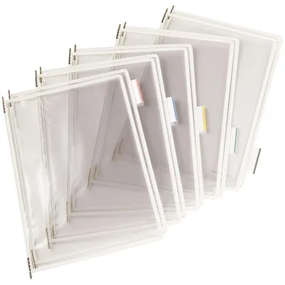 Produktbild von Klarsichttafel standard A4 weiß 5 Stück