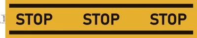 Image de Exacompta Panneau PVC adhésif antidérapant Obligation stop 100 cm Jaune 67025E