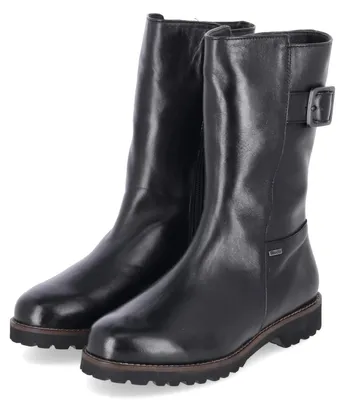 Imagen del producto de Botas Sioux para mujer, modelo MERDIT, color negro, confeccionadas en cuero liso, talla 41,5