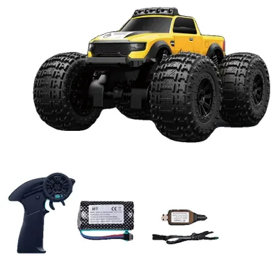 Produktbild von RC-Fernbedienungsauto, amphibisches Design, Geländeleistung, D822 huangse
