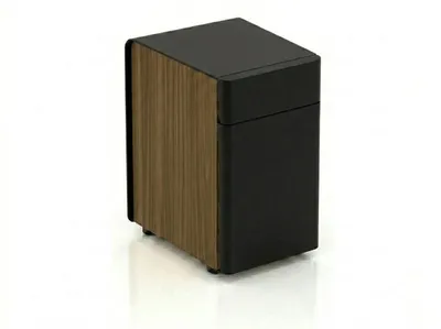 Productafbeelding van Moderne Kommode Schwarz Holzdekor Stauraumschrank Wohnzimmer