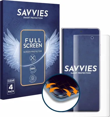 Produktbild von 4x Savvies Fullscreen Schutzfolie für Honor Magic V2 Displayschutz Folie Fullcover Klar Transparent