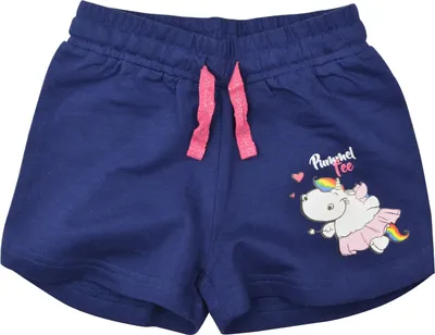 Produktbild von Pummel & Friends Shorts für Mädchen - Pummelfee Kinder kurze Hose Hotpants Blau 122-128