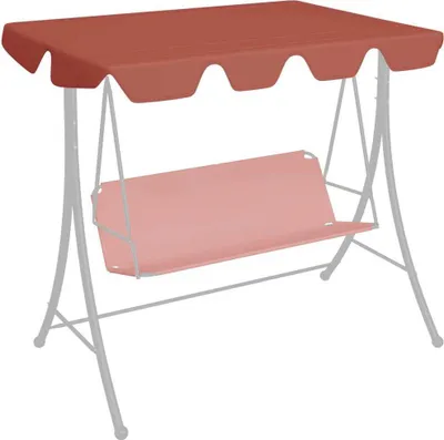 Produktbild von "im Angebot" Ersatzdach für Hollywoodschaukel Terracotta 150/130x105/70 cm - Pavillon Dächer und -Seitenteile CC4597