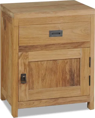 Produktbild von Nachttisch Massivholz Teak 40x30x50 cm