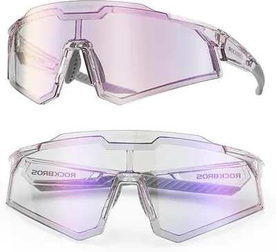 Produktbild von ROCKBROS Fahrradbrille Sportbrille Photochrome Sonnenbrille Schutzbrille Selbsttönend UV400 Schutz Outdoor Radsport Wandern Angeln Laufen