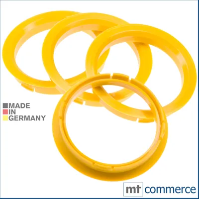 Produktbild von 4X Zentrierringe 74,1 x 65,1 mm Hellgelb Felgen Ringe Germany