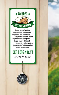 Produktbild von GILDE  Wetterstationschild Wandern höhe 30 cm