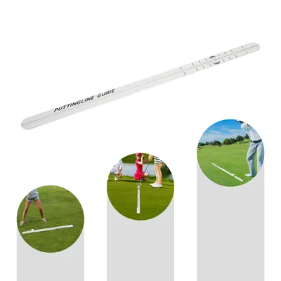Produktbild von Golf-Trainingsgeräte, Golf Putting Alignment Schiene, Übungs-Putting-Ausrichtungsschiene, Silber
