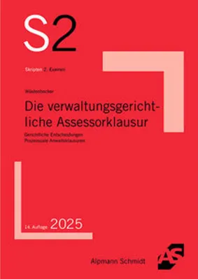 Obrázok produktu pre Die verwaltungsgerichtliche Assessorklausur
