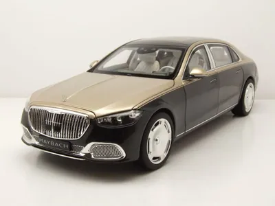 Obrázek produktu pro Mercedes Maybach S 680 4MATIC 2021, zlatá a černá metalíza, model auta v měřítku 1:18, Norev