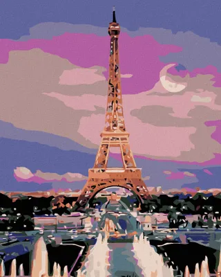 Image de Zuty - Peinture diamant - EIFFELOVKA S ÚPLŇKEM, 40x50 cm, sans cadre et sans tension de la toile