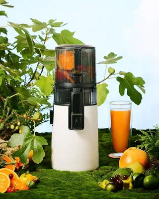 Imagen del producto de Hurom H70ST: Nueva centrífuga de zumo en frío | Exprimidor eléctrico en frío | Centrifugadora para frutas y verduras | Capacidad de 1,8 litros | Función de extracción automática | Libre de BPA | 1