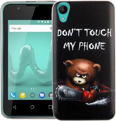 Produktbild von Handy Hülle für Wiko Sunny 2 Bär mit Kettensäge Smartphone Cover Bumper Schale Etuis