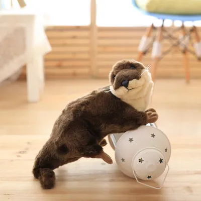 Produktbild von Otter Kuscheltier 40 cm – Weiches Plüsch Stofftier im realistischen Design