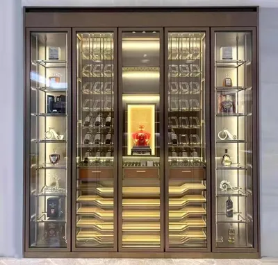 Image de Weinschrank Weinkühlschrank Weinablage Weinmöbel Flaschenregal Weinlagergerät