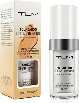 Produktbild von Farbwechselnde Foundation Concealer Abdeckung Cover Grundierung SPF 15 TLM, 1x 30ml