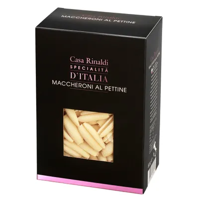 Immagine prodotto di Casa Rinaldi pasta maccheroni al pettine in confezione da 500g