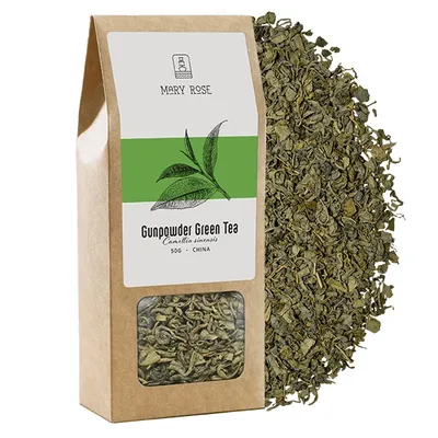 Image de Mary Rose - Thé vert Gunpowder - 50 g